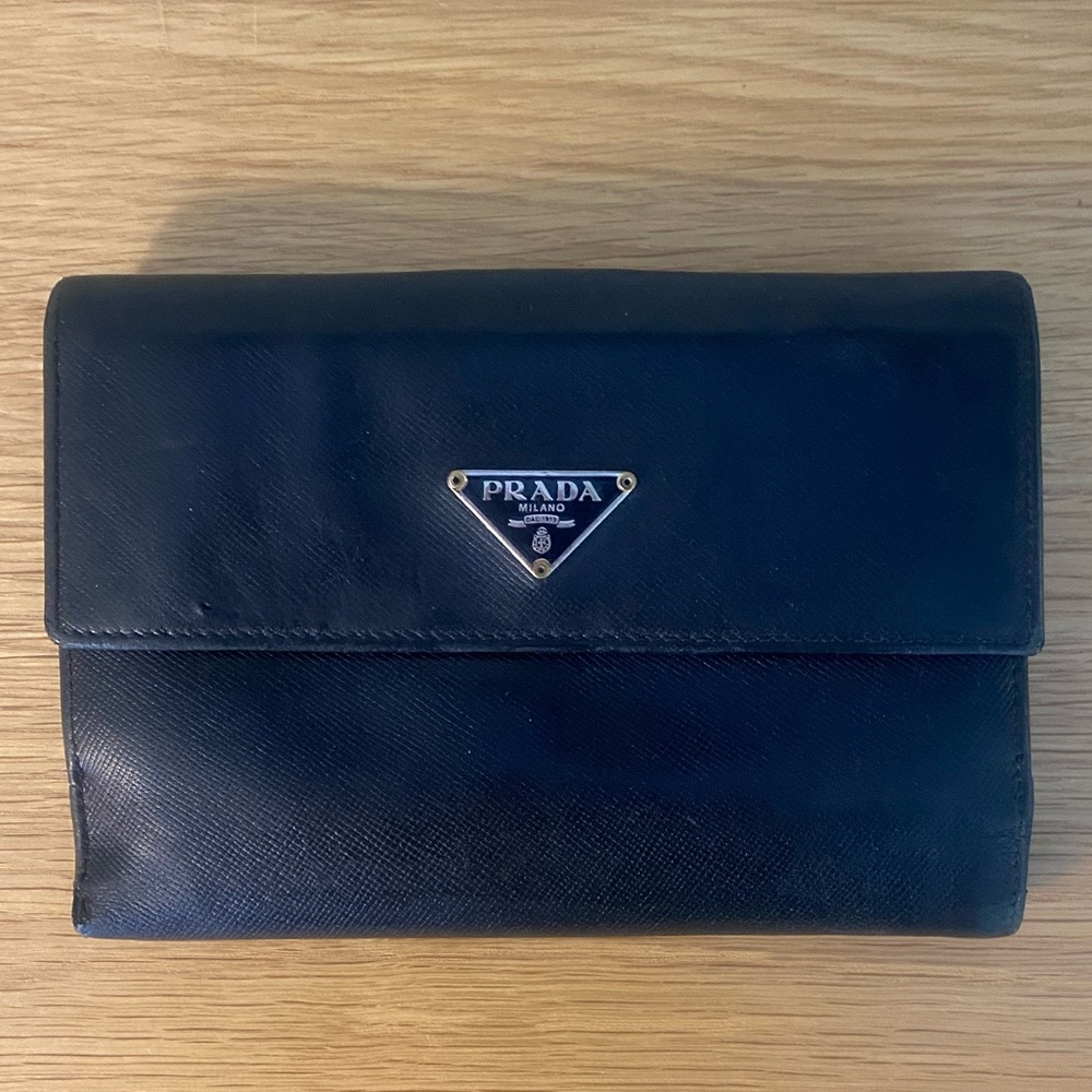 Prada Black Leather Wallet
